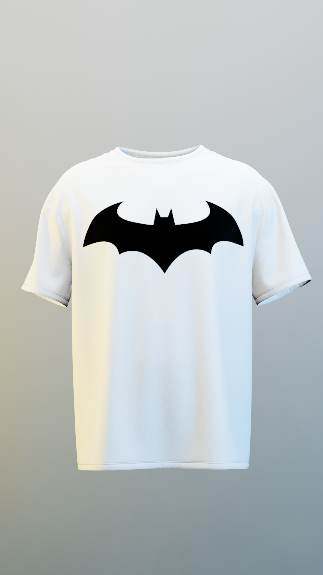 Batman Regular Fit Black and White T-shirt