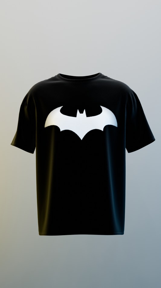 Batman Regular Fit Black and White T-shirt