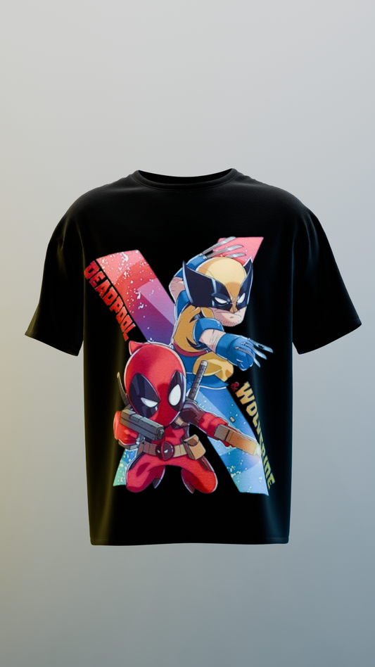 Deadpool and Wolverine X-Crossed T-shirt