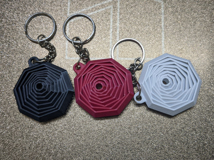 Hexagonal Fidget 3 Keychains
