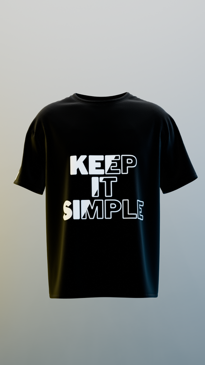 Keep It Simple Black T-Shirt (Unisex)