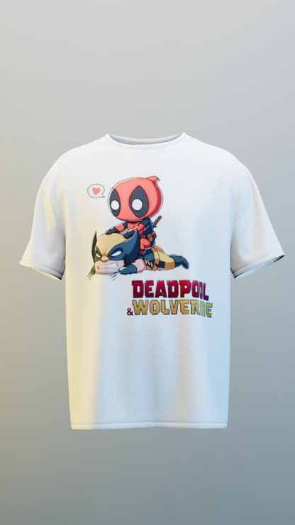 Deadpool and Wolverine Ride Together Regular Fit T-shirt