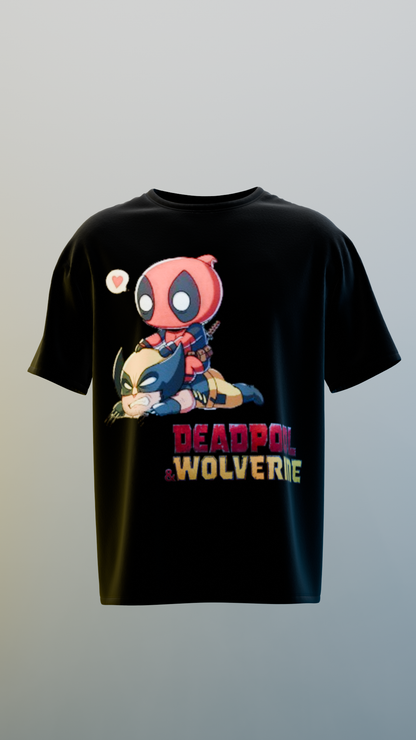 Deadpool and Wolverine Ride Together Regular Fit T-shirt