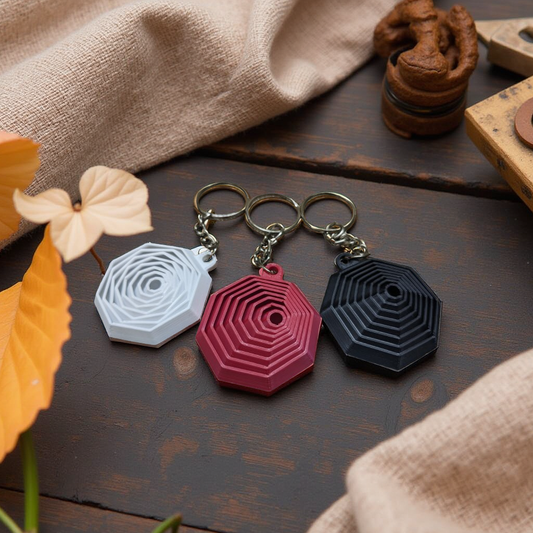 Hexagonal Fidget 3 Keychains
