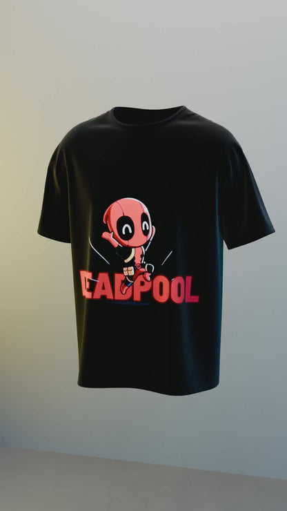 Classic Deadpool Black and White T-Shirt