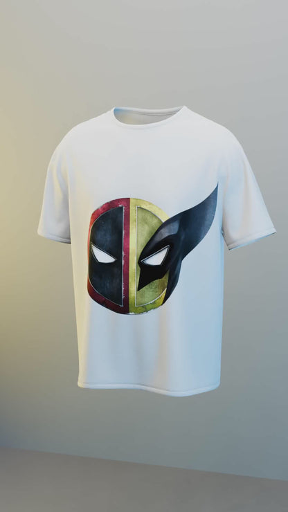 Deadpool x Wolverine Face T-Shirt